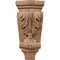 Ekena Millwork 4 3/4"W x 1 3/4"D x 10"H Small Acanthus Pilaster Wood Corbel, Mahogany CORW05X02X10PAGM - alternate 3